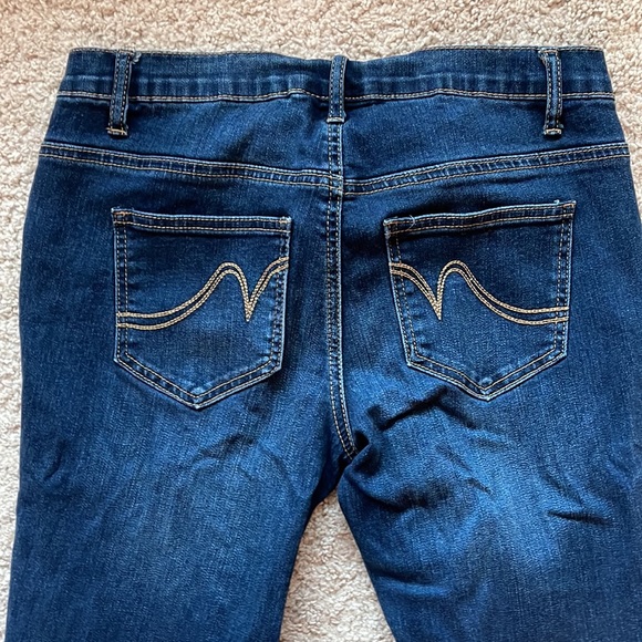 Dark Wash Indigo Blue Skinny Maternity Jeans - Picture 8 of 9